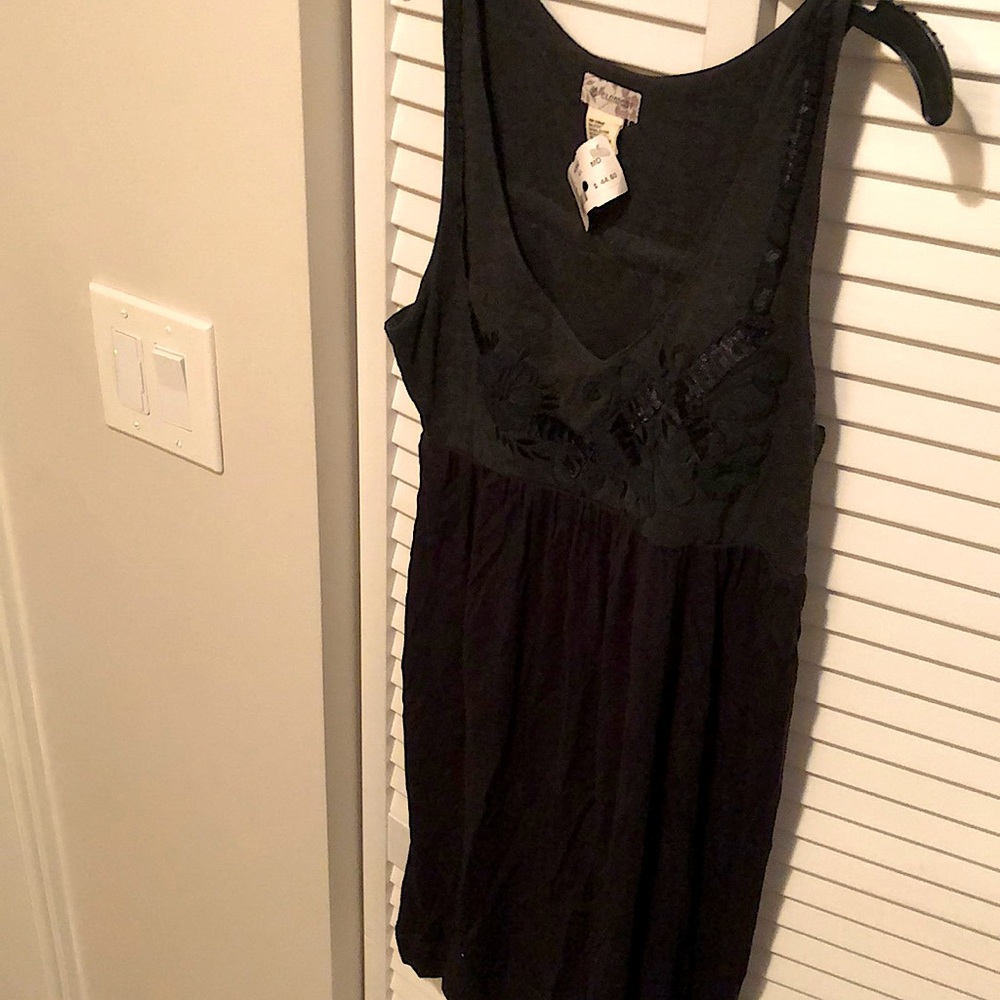 Black & Gray Mini Dress - Medium